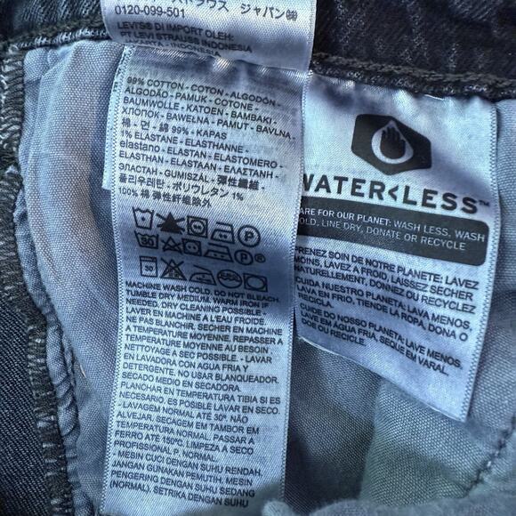 Levi’s Premium Ribcage Straight Ankle Charcoal Jeans Size 28 Buttonfly High Rise - Picture 8 of 12